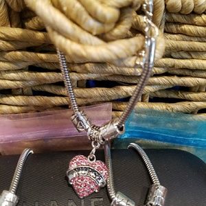 Two pink Nurse Bracelets